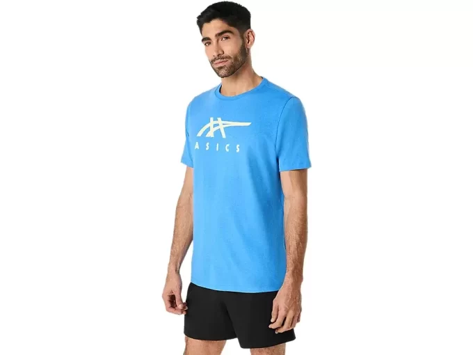 CAMISETA DE MANGA CORTA A RAYAS ASICS CAMISETA DE MANGA CORTA A RAYAS ASICS