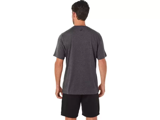 CAMISETA DE MANGA CORTA A RAYAS ASICS CAMISETA DE MANGA CORTA A RAYAS ASICS