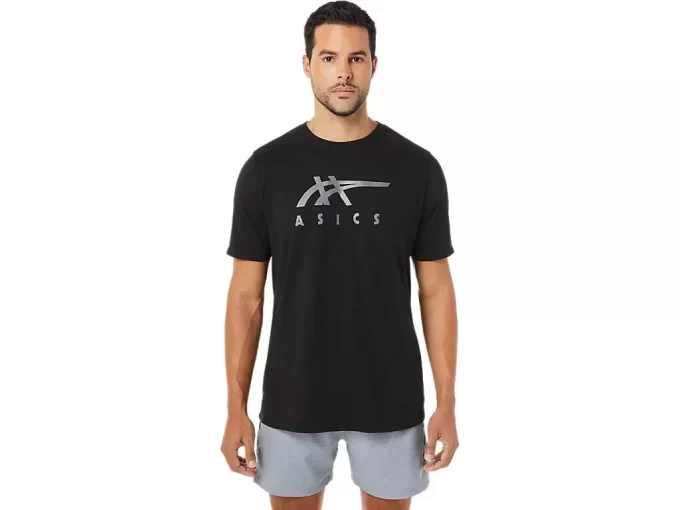 CAMISETA DE MANGA CORTA A RAYAS ASICS CAMISETA DE MANGA CORTA A RAYAS ASICS