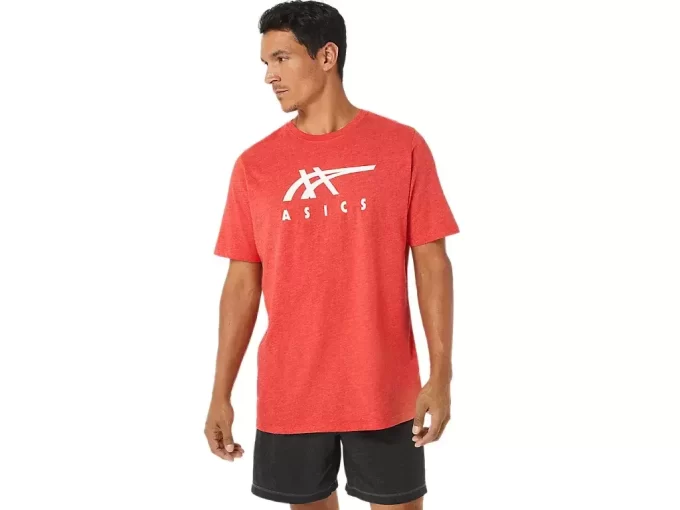 CAMISETA DE MANGA CORTA A RAYAS ASICS CAMISETA DE MANGA CORTA A RAYAS ASICS