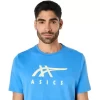 CAMISETA DE MANGA CORTA A RAYAS ASICS CAMISETA DE MANGA CORTA A RAYAS ASICS