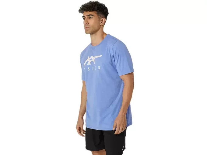 CAMISETA DE MANGA CORTA A RAYAS ASICS CAMISETA DE MANGA CORTA A RAYAS ASICS