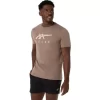 CAMISETA DE MANGA CORTA A RAYAS ASICS CAMISETA DE MANGA CORTA A RAYAS ASICS