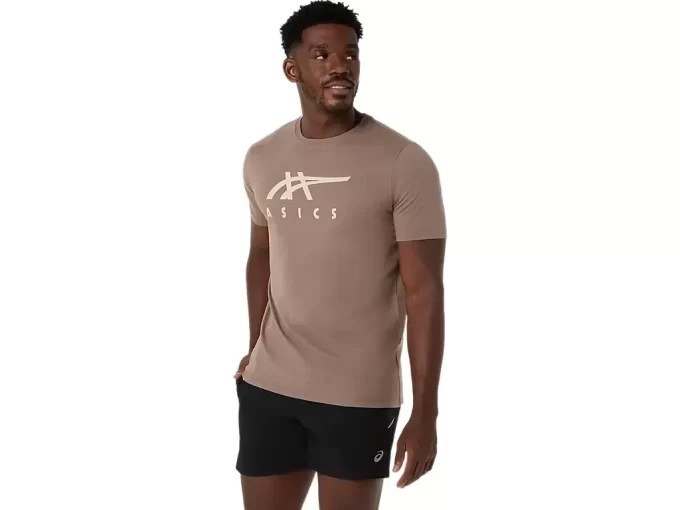 CAMISETA DE MANGA CORTA A RAYAS ASICS CAMISETA DE MANGA CORTA A RAYAS ASICS