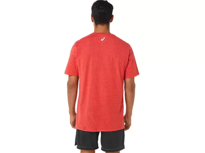 CAMISETA DE MANGA CORTA A RAYAS ASICS CAMISETA DE MANGA CORTA A RAYAS ASICS