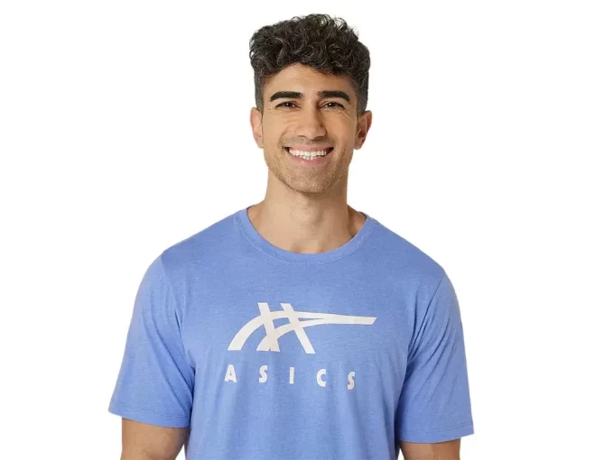 CAMISETA DE MANGA CORTA A RAYAS ASICS CAMISETA DE MANGA CORTA A RAYAS ASICS