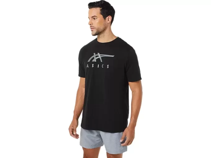 CAMISETA DE MANGA CORTA A RAYAS ASICS CAMISETA DE MANGA CORTA A RAYAS ASICS