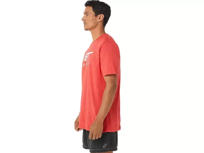 CAMISETA DE MANGA CORTA A RAYAS ASICS CAMISETA DE MANGA CORTA A RAYAS ASICS