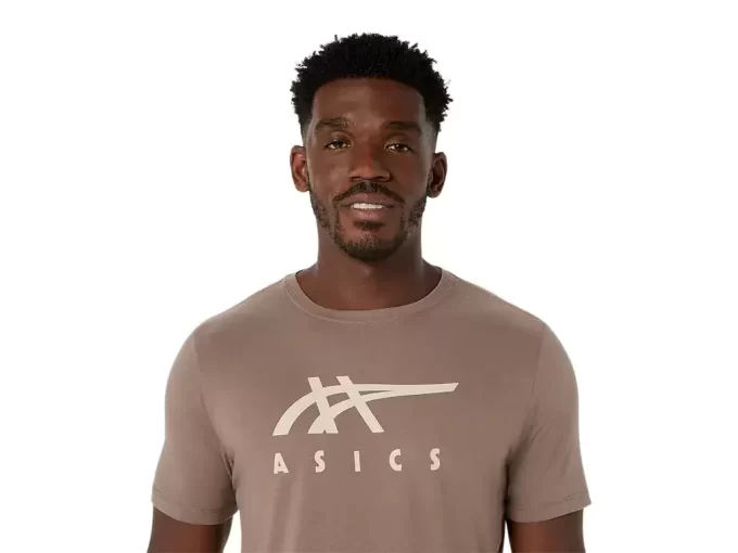 CAMISETA DE MANGA CORTA A RAYAS ASICS CAMISETA DE MANGA CORTA A RAYAS ASICS