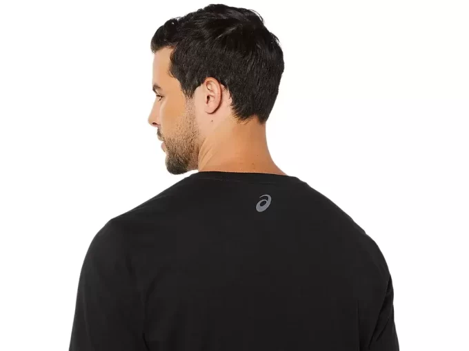 CAMISETA DE MANGA CORTA A RAYAS ASICS CAMISETA DE MANGA CORTA A RAYAS ASICS