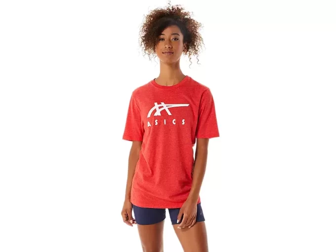 CAMISETA DE MANGA CORTA A RAYAS ASICS CAMISETA DE MANGA CORTA A RAYAS ASICS