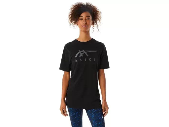 CAMISETA DE MANGA CORTA A RAYAS ASICS CAMISETA DE MANGA CORTA A RAYAS ASICS