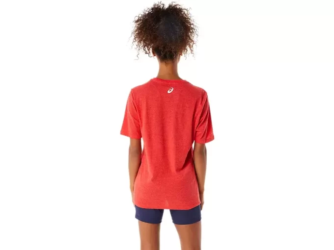 CAMISETA DE MANGA CORTA A RAYAS ASICS CAMISETA DE MANGA CORTA A RAYAS ASICS