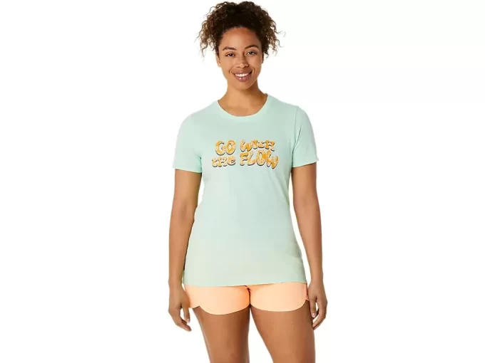 CAMISETA DE MANGA CORTA ASICS BALANCED PARA MUJER CAMISETA DE MANGA CORTA ASICS BALANCED PARA MUJER