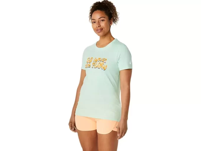 CAMISETA DE MANGA CORTA ASICS BALANCED PARA MUJER CAMISETA DE MANGA CORTA ASICS BALANCED PARA MUJER