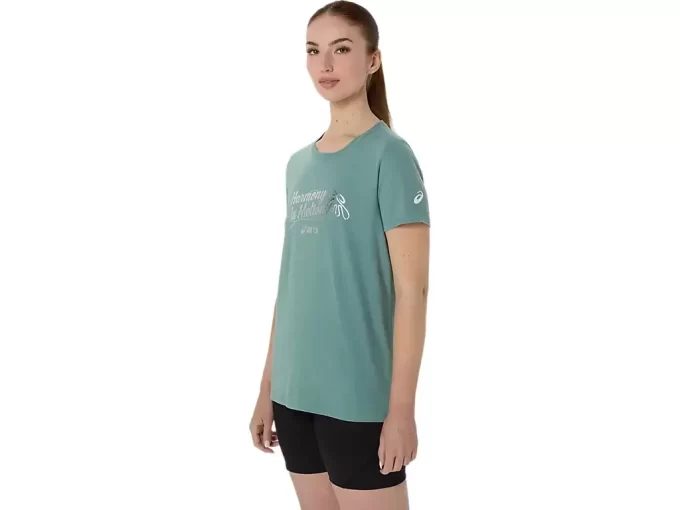 CAMISETA DE MANGA CORTA ASICS FOIL PARA MUJER CAMISETA DE MANGA CORTA ASICS FOIL PARA MUJER