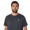 CAMISETA DE MANGA CORTA ASICS PLATA