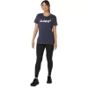 CAMISETA DE MANGA CORTA CON LETRAS FLORALES DE ASICS PARA MUJER CAMISETA DE MANGA CORTA CON LETRAS FLORALES DE ASICS PARA MUJER