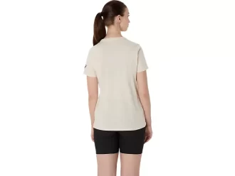 CAMISETA DE MANGA CORTA CON LETRAS FLORALES DE ASICS PARA MUJER