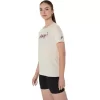 CAMISETA DE MANGA CORTA CON LETRAS FLORALES DE ASICS PARA MUJER CAMISETA DE MANGA CORTA CON LETRAS FLORALES DE ASICS PARA MUJER