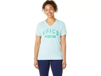CAMISETA DE MANGA CORTA PARA MUJER EST. 1977 CON CUELLO EN V