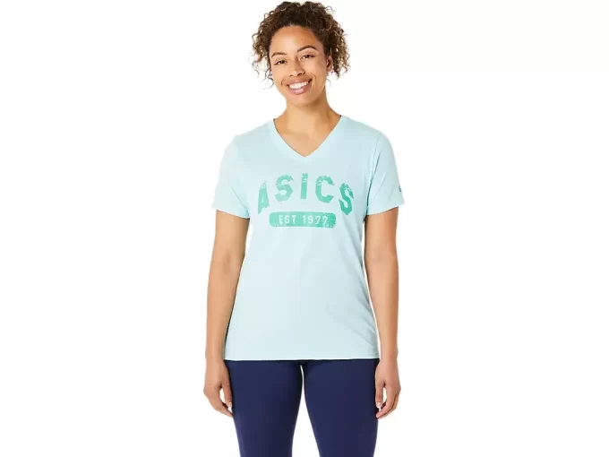 CAMISETA DE MANGA CORTA PARA MUJER EST. 1977 CON CUELLO EN V CAMISETA DE MANGA CORTA PARA MUJER EST. 1977 CON CUELLO EN V