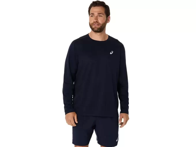 CAMISETA DE MANGA LARGA ASICS PLATA CAMISETA DE MANGA LARGA ASICS PLATA