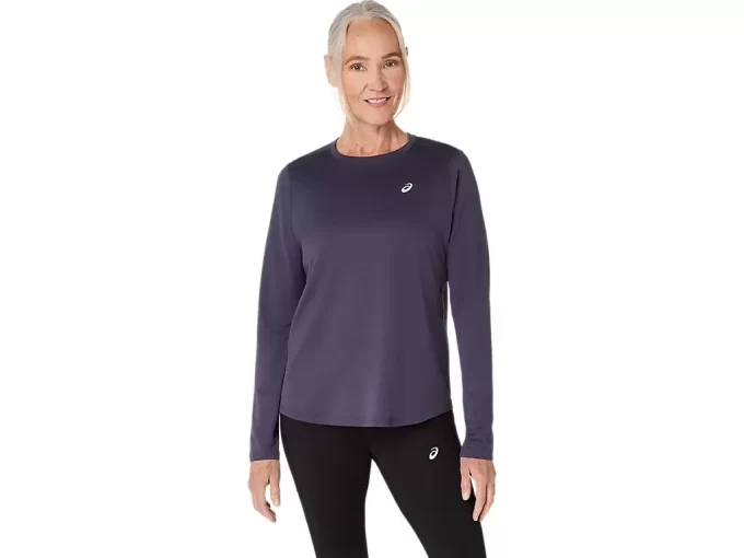 CAMISETA DE MANGA LARGA ASICS PLATA CAMISETA DE MANGA LARGA ASICS PLATA