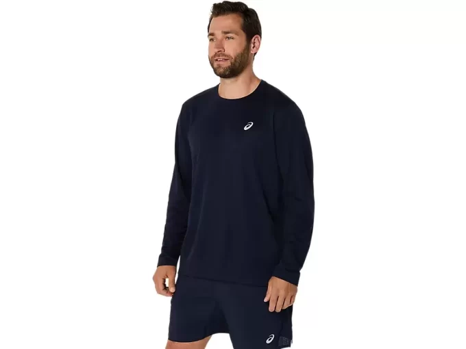 CAMISETA DE MANGA LARGA ASICS PLATA CAMISETA DE MANGA LARGA ASICS PLATA