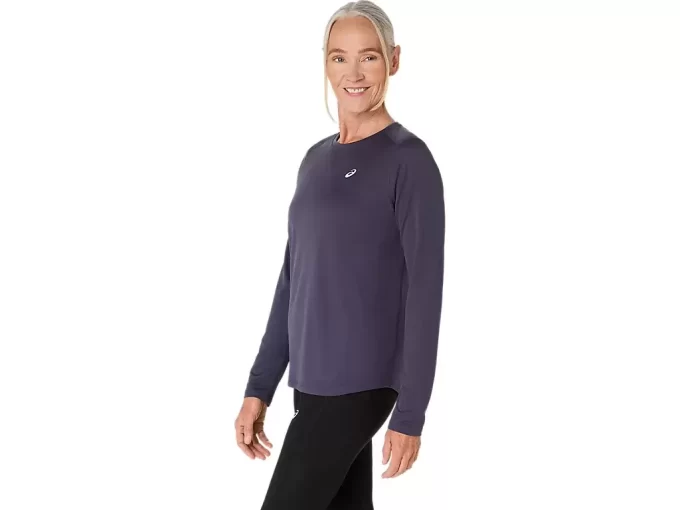 CAMISETA DE MANGA LARGA ASICS PLATA CAMISETA DE MANGA LARGA ASICS PLATA