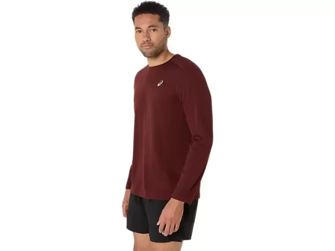 CAMISETA DE MANGA LARGA ASICS PLATA CAMISETA DE MANGA LARGA ASICS PLATA