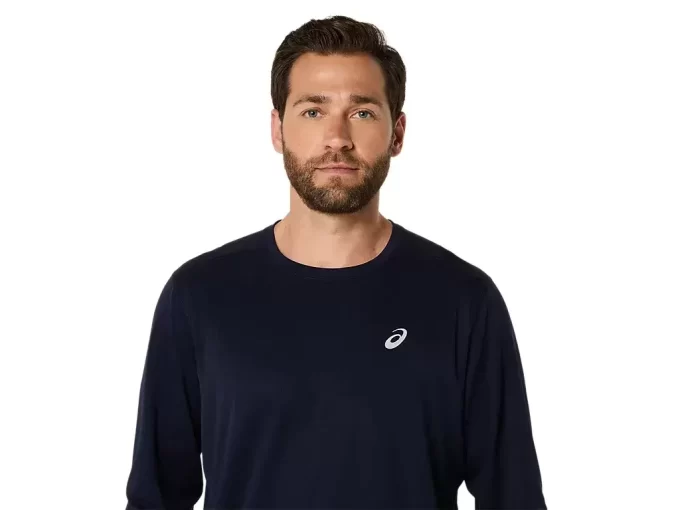 CAMISETA DE MANGA LARGA ASICS PLATA CAMISETA DE MANGA LARGA ASICS PLATA