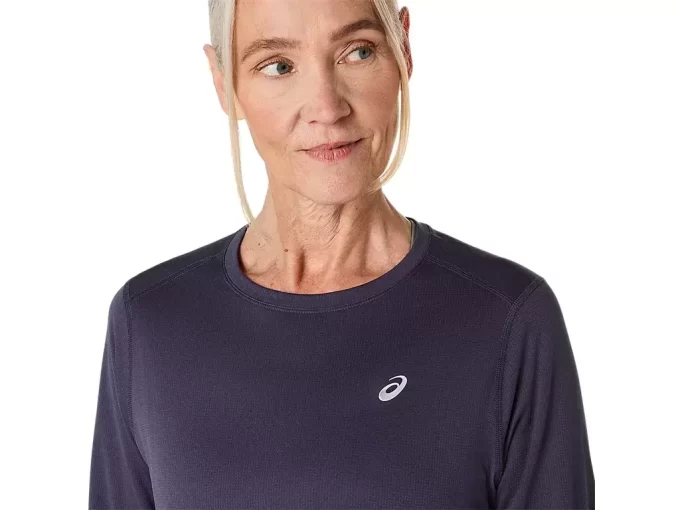 CAMISETA DE MANGA LARGA ASICS PLATA CAMISETA DE MANGA LARGA ASICS PLATA
