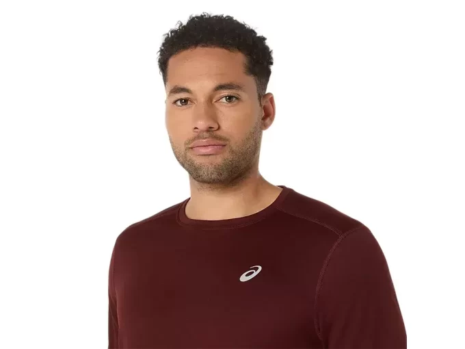 CAMISETA DE MANGA LARGA ASICS PLATA CAMISETA DE MANGA LARGA ASICS PLATA