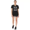 Camiseta de mujer con eslogan de girasol y cuello en pico
