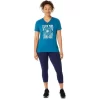 Camiseta de mujer con eslogan de girasol y cuello en pico Camiseta de mujer con eslogan de girasol y cuello en pico