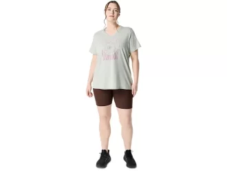 Camiseta de mujer con eslogan de girasol y cuello en pico