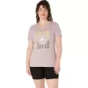 Camiseta de mujer con eslogan de girasol y cuello en pico Camiseta de mujer con eslogan de girasol y cuello en pico