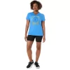 Camiseta de mujer con eslogan de girasol y cuello en pico Camiseta de mujer con eslogan de girasol y cuello en pico