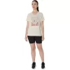 Camiseta de mujer con eslogan de girasol y cuello en pico Camiseta de mujer con eslogan de girasol y cuello en pico