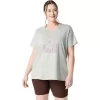 Camiseta de mujer con eslogan de girasol y cuello en pico Camiseta de mujer con eslogan de girasol y cuello en pico