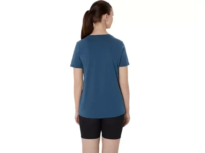 Camiseta de mujer con eslogan de girasol y cuello en pico