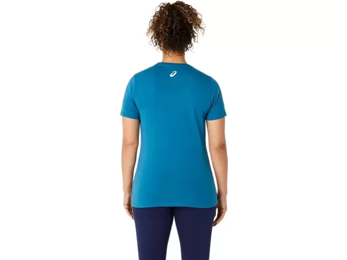 Camiseta de mujer con eslogan de girasol y cuello en pico Camiseta de mujer con eslogan de girasol y cuello en pico