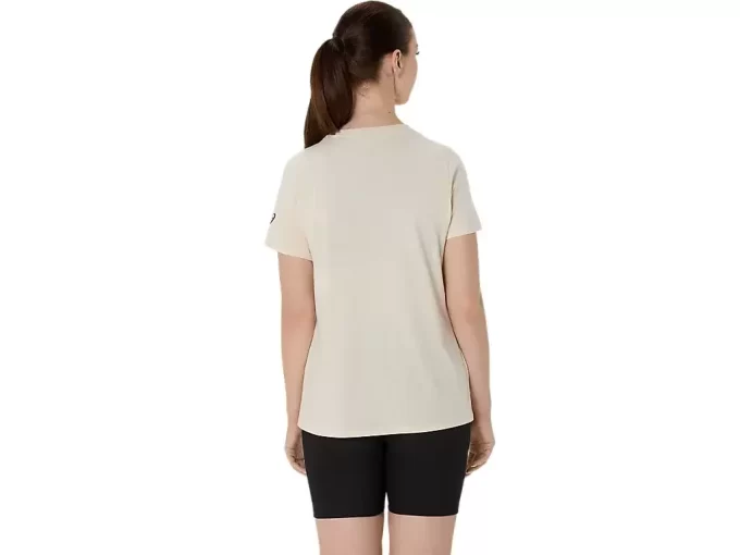 Camiseta de mujer con eslogan de girasol y cuello en pico Camiseta de mujer con eslogan de girasol y cuello en pico