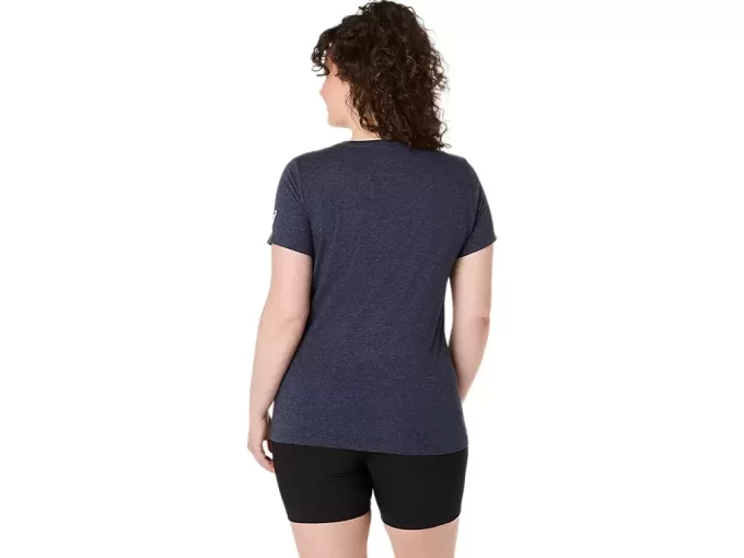 Camiseta de mujer con eslogan de girasol y cuello en pico Camiseta de mujer con eslogan de girasol y cuello en pico