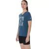 Camiseta de mujer con eslogan de girasol y cuello en pico