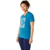 Camiseta de mujer con eslogan de girasol y cuello en pico Camiseta de mujer con eslogan de girasol y cuello en pico