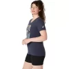Camiseta de mujer con eslogan de girasol y cuello en pico Camiseta de mujer con eslogan de girasol y cuello en pico