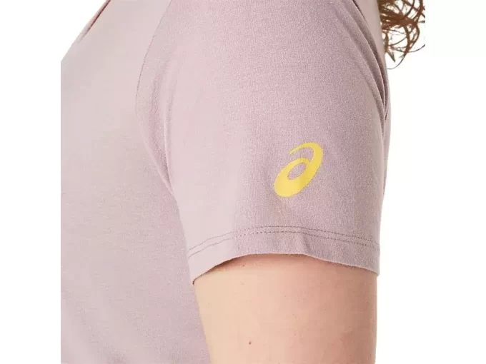 Camiseta de mujer con eslogan de girasol y cuello en pico Camiseta de mujer con eslogan de girasol y cuello en pico