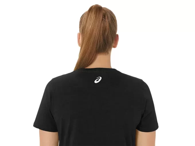 Camiseta de mujer con eslogan de girasol y cuello en pico
